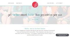 Desktop Screenshot of getmefurtherfaster.com